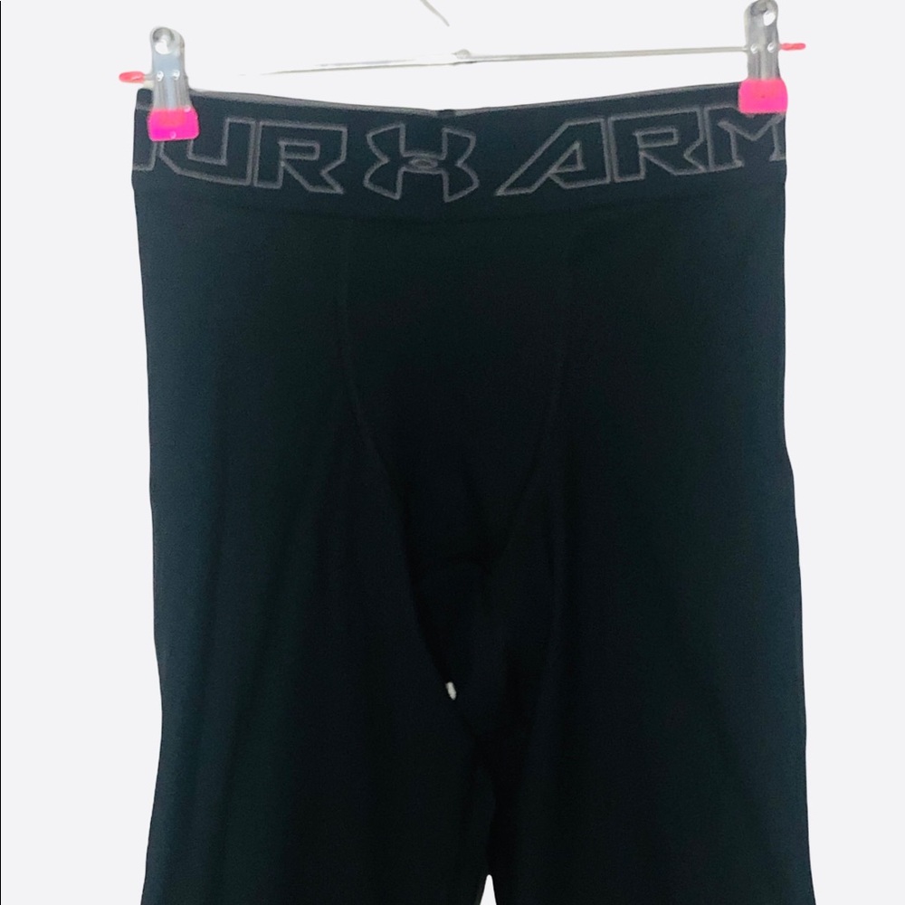 NWT UA Project Rock Vanish Black 3/4 Leggings Pants Sz S - Picture 7 of 12